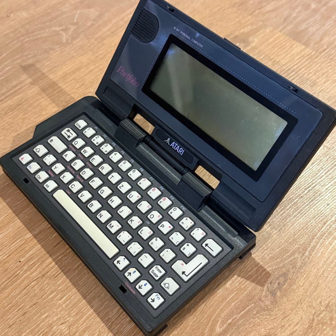 Atari Portfolio: a vintage 16-bit palmtop computer from the late 1980s
