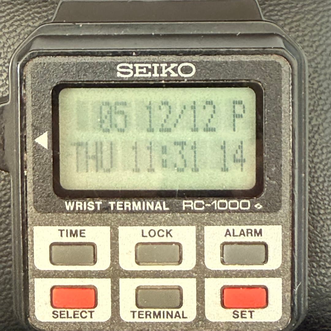 Vintage Seiko RC-1000 Wrist Terminal watch.