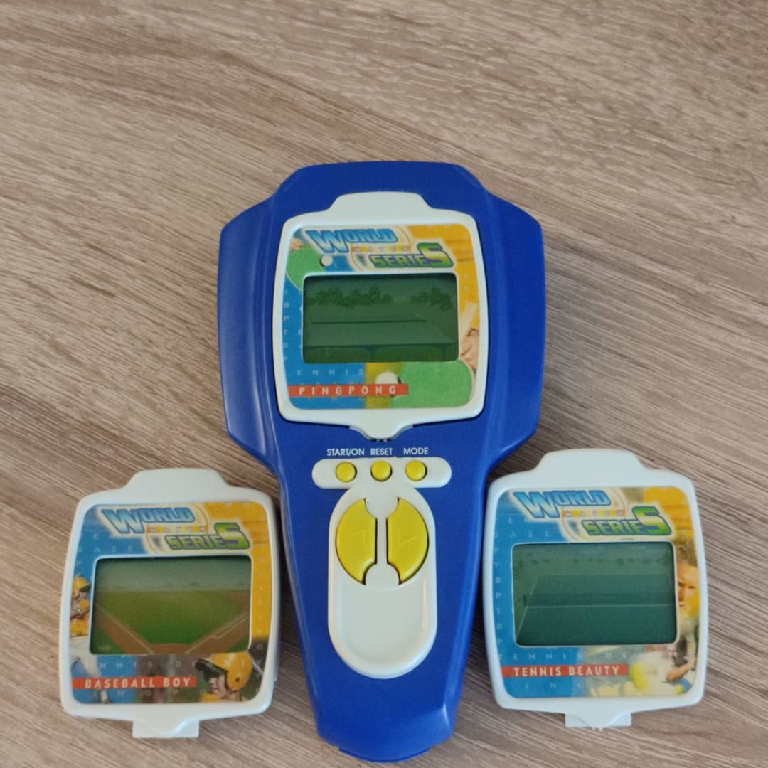 Vintage handheld electronic tennis and ping pong game.