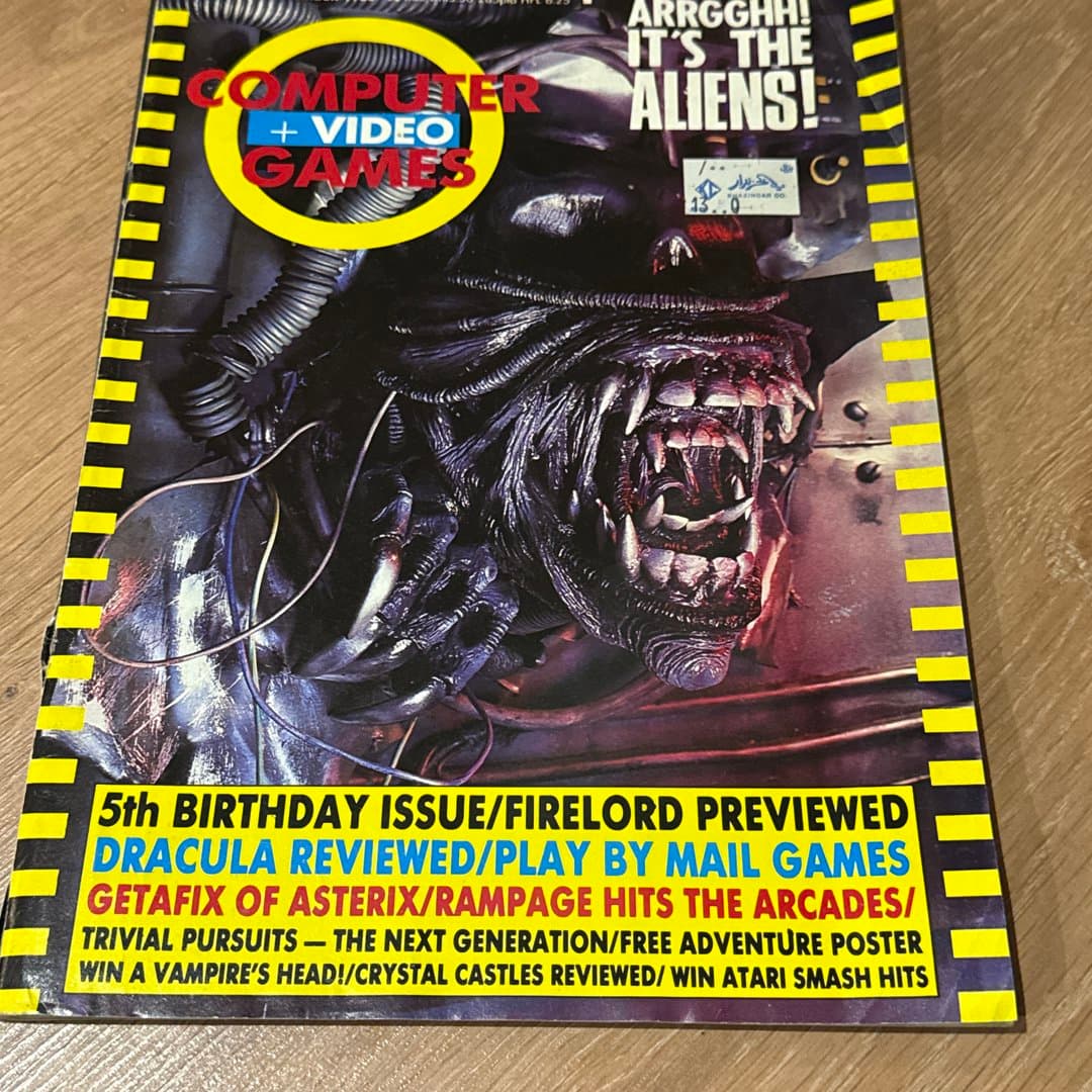 Vintage computer video games magazine. November 1986