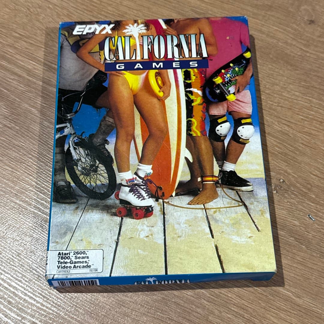 California Games for Atari 2600, a classic sports video game.