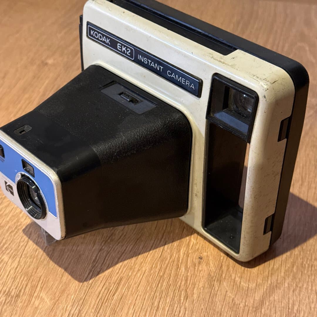 Vintage Kodak EK2 instant camera, a classic for instant film photography.