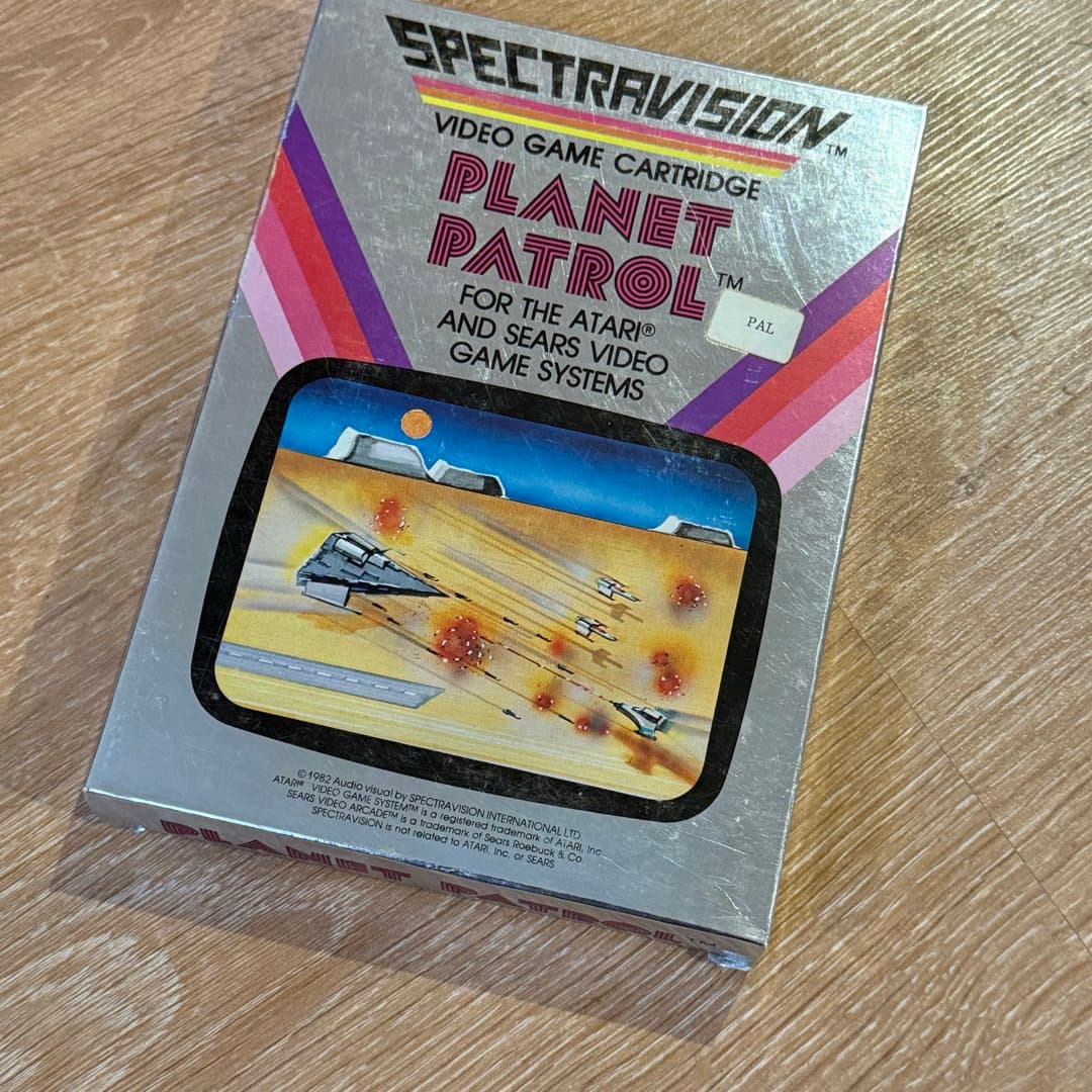 Spectravision Planet Patrol PAL video game cartridge for Atari & Sears systems (1982). - Photo 1