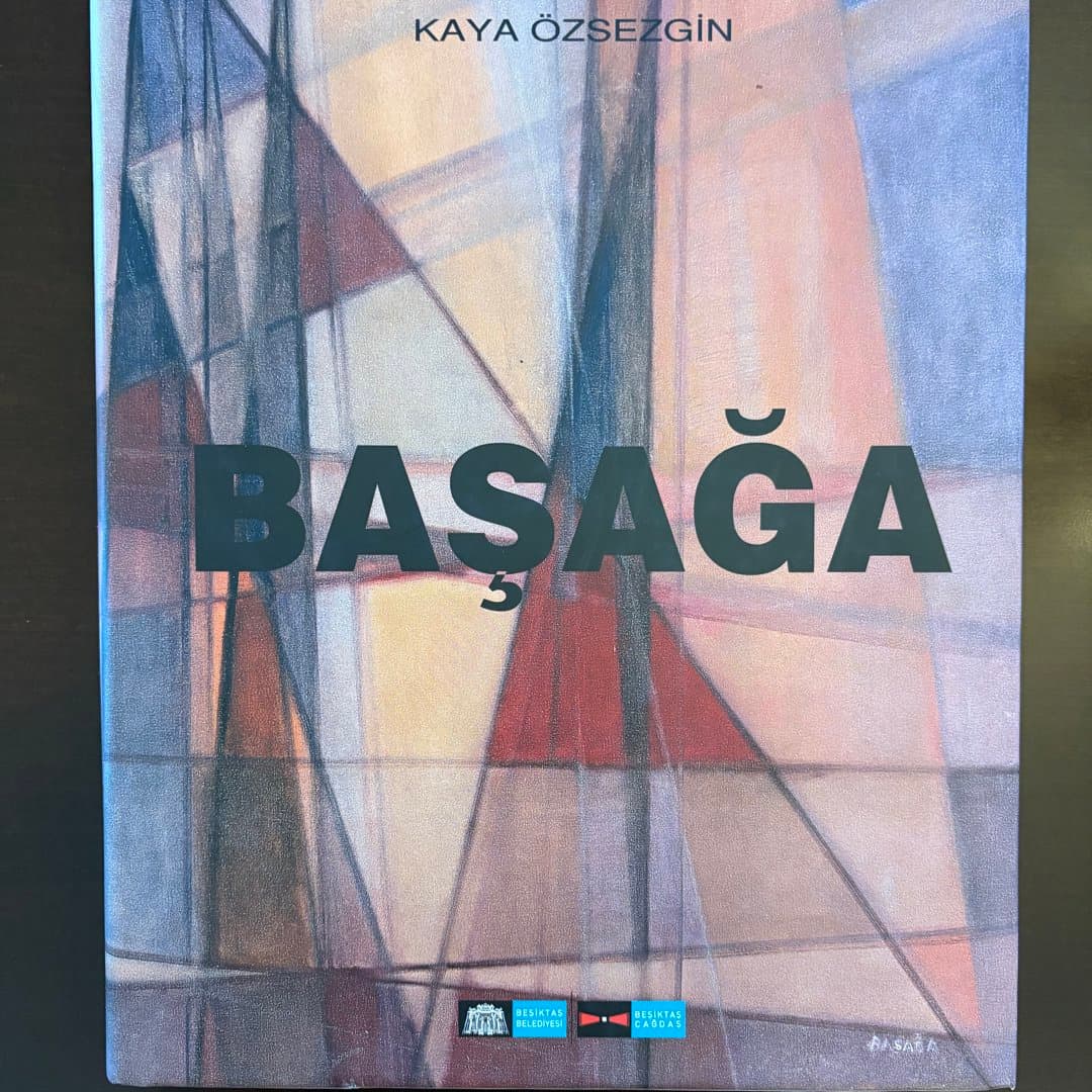Art book 'Basağa' by Kaya Özsezgin featuring an abstract geometric cover design. - Photo 1