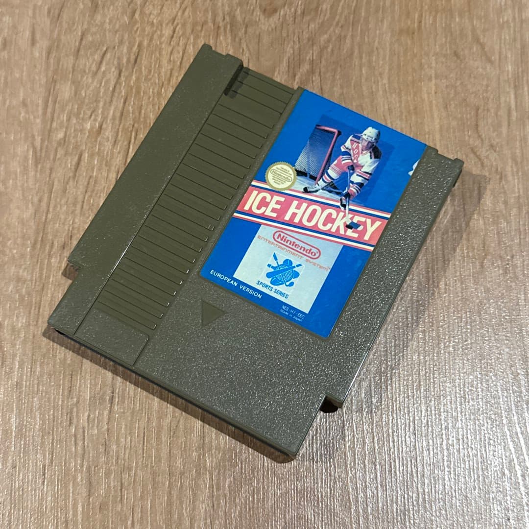 Nintendo NES Ice Hockey game cartridge (European Version).