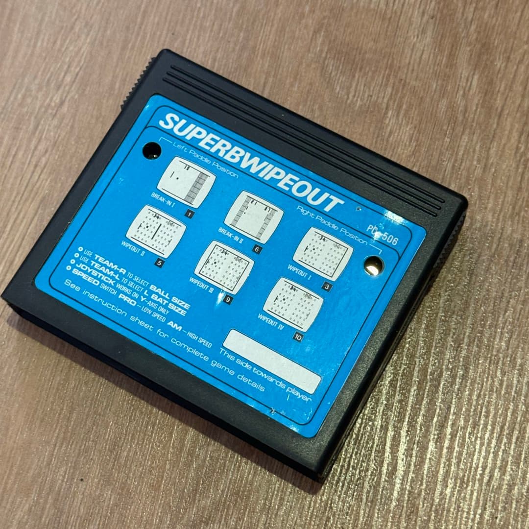 Soundic SD-050 game. Classic SuperbWipeout PC506 game cartridge featuring Break-In and Wipeout modes - Photo 1
